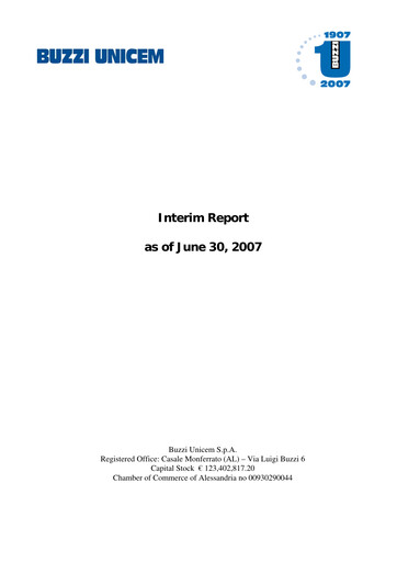 Thumbnail Buzzi Unicem
 Half-year Report 2007-h1