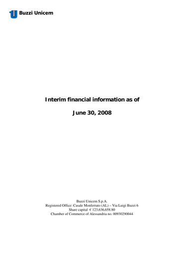 Thumbnail Buzzi Unicem
 Half-year Report 2008-h1