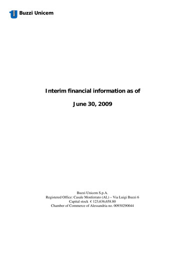 Thumbnail Buzzi Unicem
 Half-year Report 2009-h1