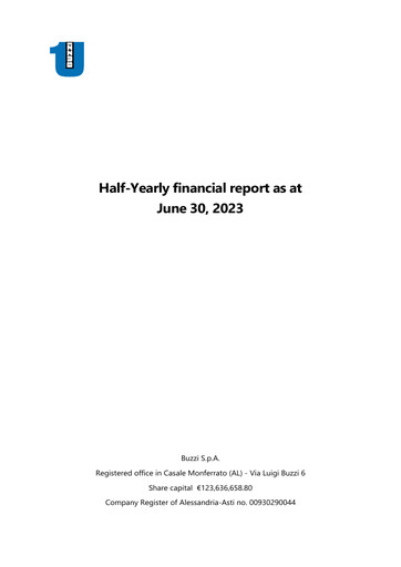Thumbnail Buzzi Unicem
 Half-year Report 2023-h1