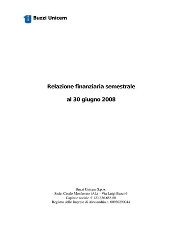 Thumbnail Buzzi Unicem
 Half-year Report 2008-h1
