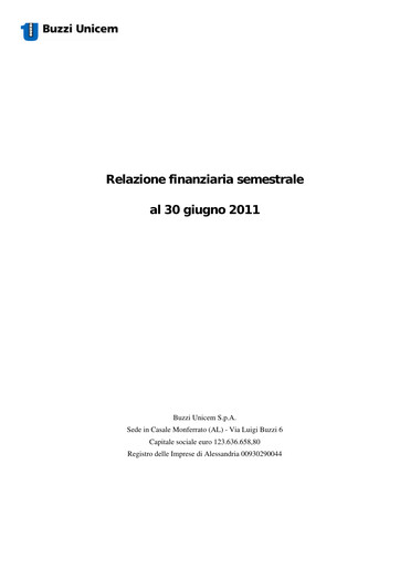 Thumbnail Buzzi Unicem
 Half-year Report 2011-h1