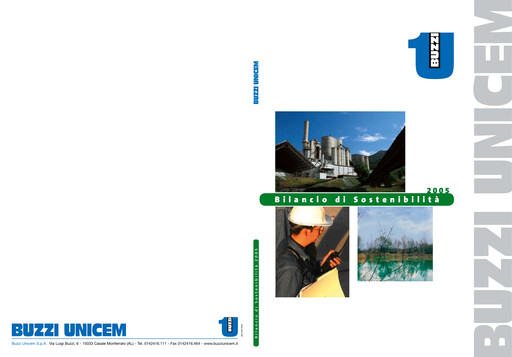 Thumbnail Buzzi Unicem
 Sustainability Report 2005