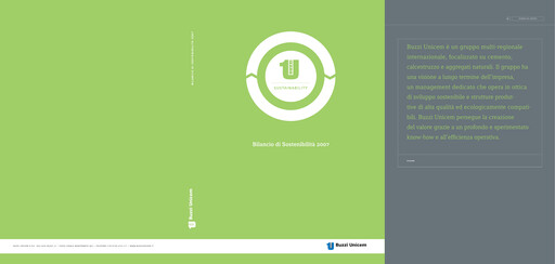 Thumbnail Buzzi Unicem
 Sustainability Report 2007