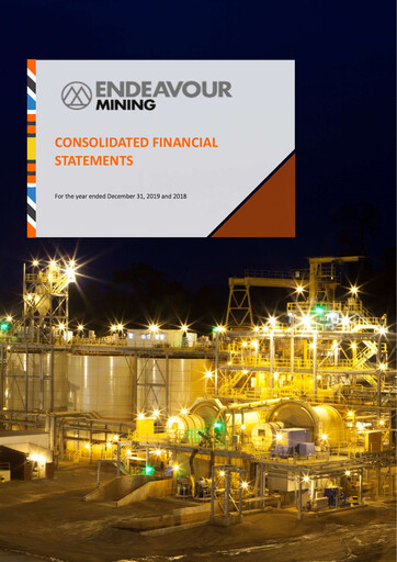 Thumbnail Endeavour Mining Financial Statement 2019