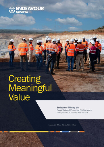 Thumbnail Endeavour Mining Financial Statement 2025