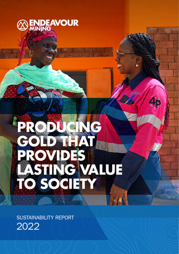 Thumbnail Endeavour Mining Sustainability Report 2022