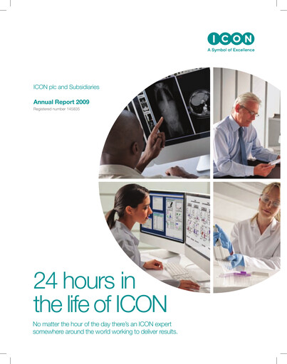 Miniature ICON plc Rapport annuel 2009