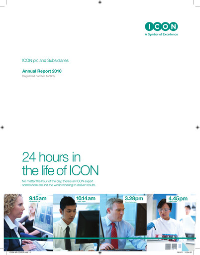 Miniature ICON plc Rapport annuel 2010