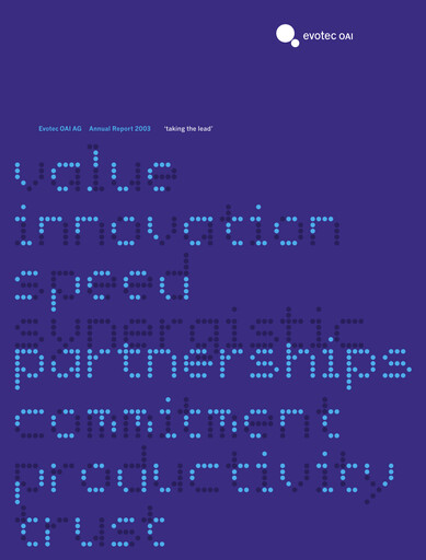 Vorschaubild Evotec Jahresbericht 2003