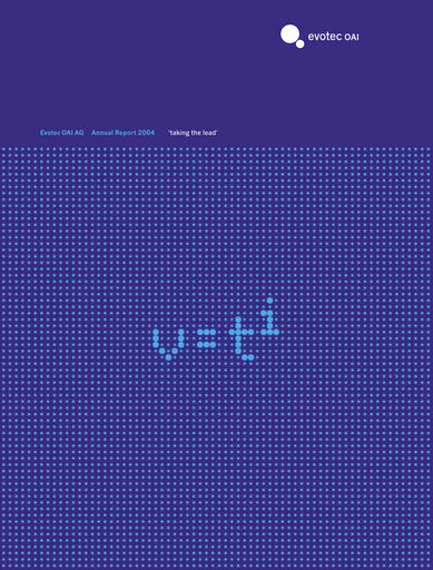 Vorschaubild Evotec Jahresbericht 2004