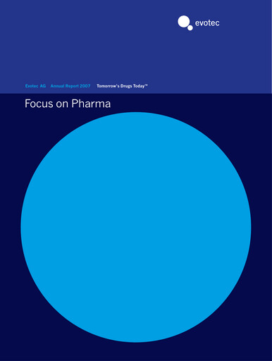 Vorschaubild Evotec Jahresbericht 2007