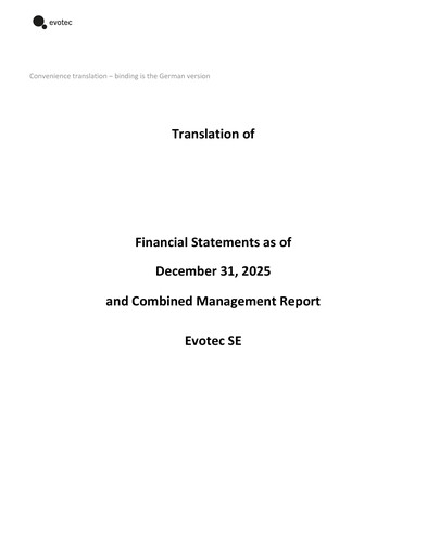 Thumbnail Evotec Financial Statement 2025