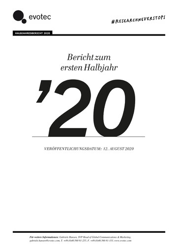 Thumbnail Evotec Half-year Report 2020-h1