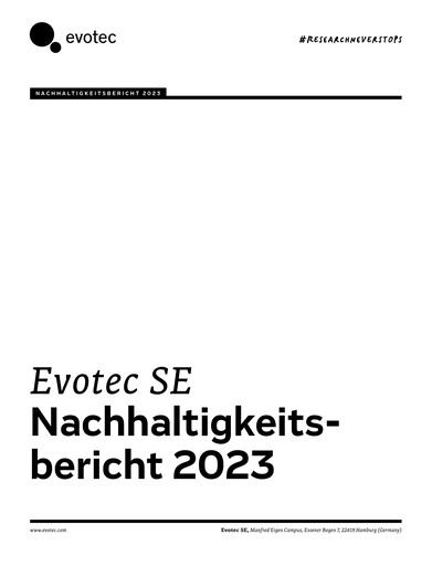 Thumbnail Evotec Sustainability Report 2023