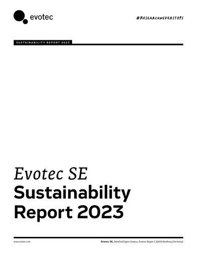 Miniature Evotec Rapport de durabilité 2023