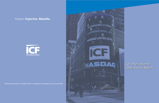 Miniature ICF International Rapport annuel 2006