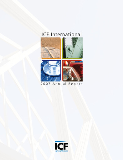 Miniature ICF International Rapport annuel 2007