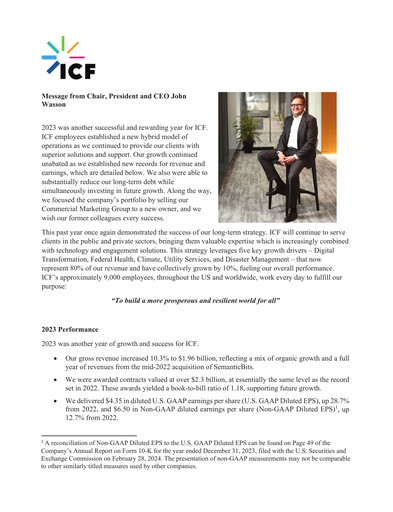 Miniature ICF International Rapport annuel 2023