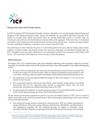 Miniature ICF International Rapport annuel 2025