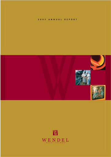 Thumbnail Wendel Annual Report 2003