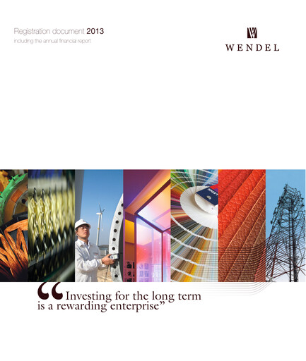 Vorschaubild Wendel Universelles Registrierungsdokument 2013