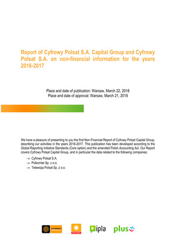 Thumbnail Cyfrowy Polsat
 ESG Report 2017