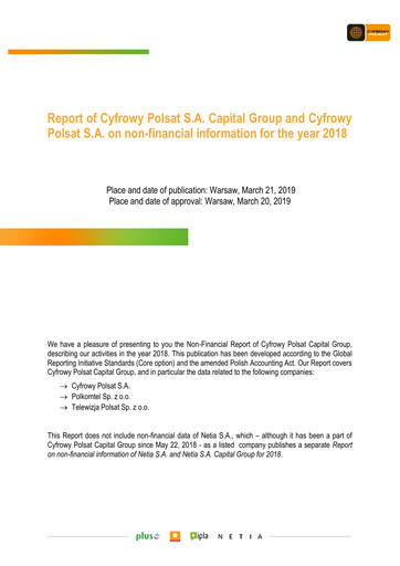 Thumbnail Cyfrowy Polsat
 ESG Report 2018