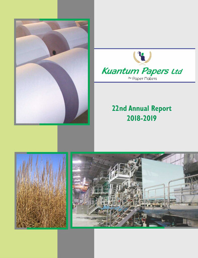Miniature Kuantum Papers
 Rapport annuel 2018-2019