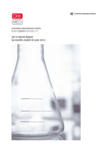 Thumbnail HUTCHMED Half-year Report 2013-h1