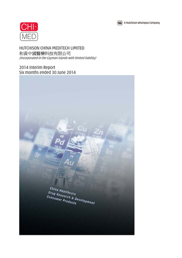Thumbnail HUTCHMED Half-year Report 2014-h1