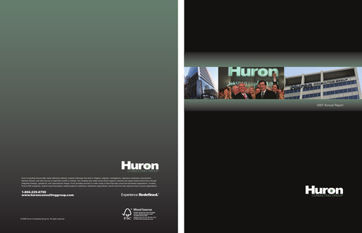 Miniature Huron Consulting Rapport annuel 2007