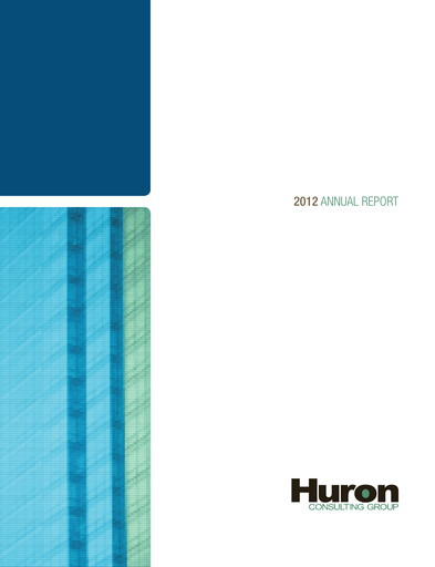 Miniature Huron Consulting Rapport annuel 2012