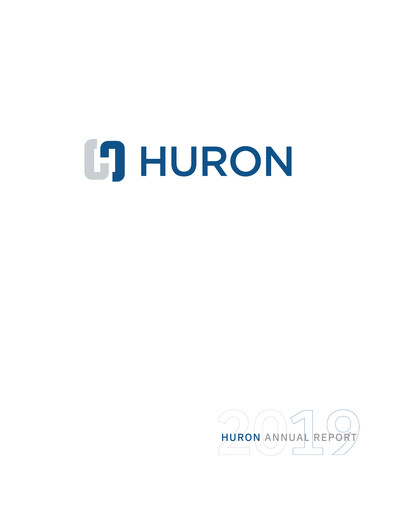 Miniature Huron Consulting Rapport annuel 2019