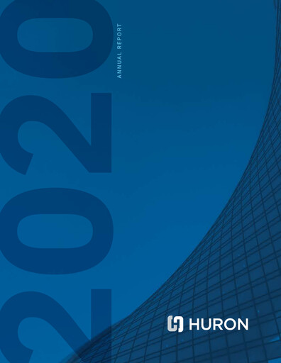 Miniature Huron Consulting Rapport annuel 2020