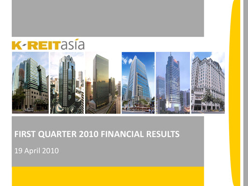 Thumbnail Keppel REIT
 Quarterly Report 2010-q1