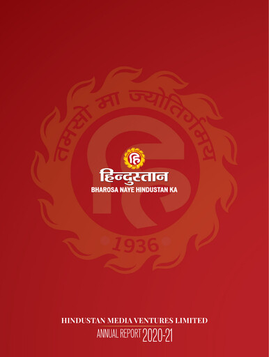 Thumbnail Hindustan Media Ventures Annual Report 2020-2021