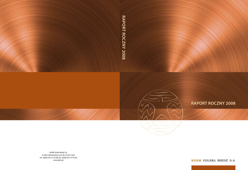 Thumbnail KGHM Polska Miedź
 Annual Report 2008