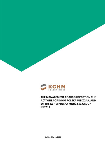 Thumbnail KGHM Polska Miedź
 Financial Report 2019