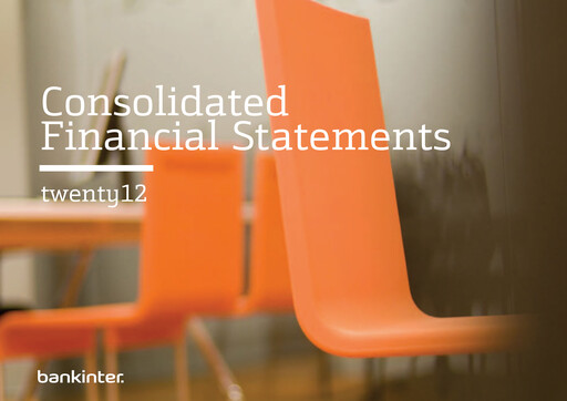 Thumbnail Bankinter Financial Statement 2012