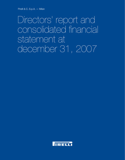 Thumbnail Pirelli
 Financial Report 2007