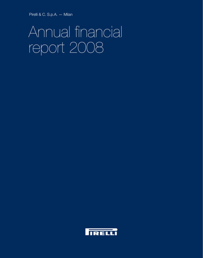 Thumbnail Pirelli
 Financial Report 2008