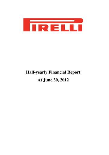 Thumbnail Pirelli
 Half-year Report 2012-h1