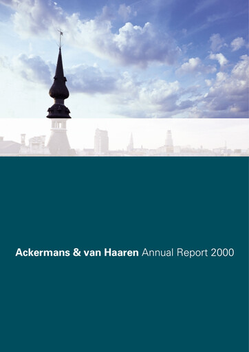 Thumbnail Ackermans & Van Haaren Annual Report 2000