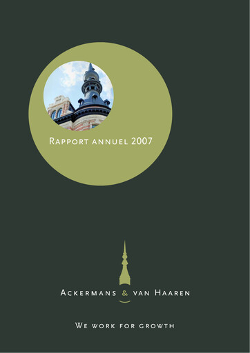 Thumbnail Ackermans & Van Haaren Annual Report 2007