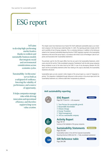 Thumbnail Ackermans & Van Haaren ESG Report 2025