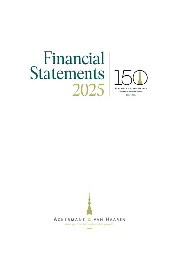 Thumbnail Ackermans & Van Haaren Financial Statement 2025