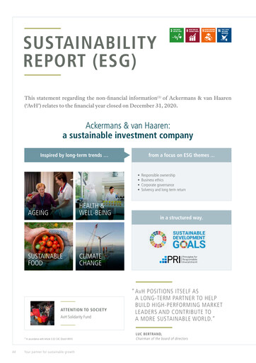 Thumbnail Ackermans & Van Haaren Sustainability Report 2020