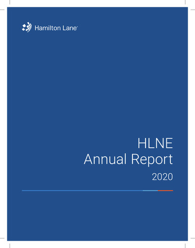 Thumbnail Hamilton Lane Annual Report 2020