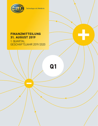 Miniature HELLA Rapport trimestriel 2019-2020-q1